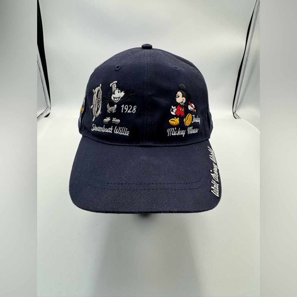 Vintage 2000s Walt Disney World Embroidered Mickey Mouse Timeline Graphic Hat